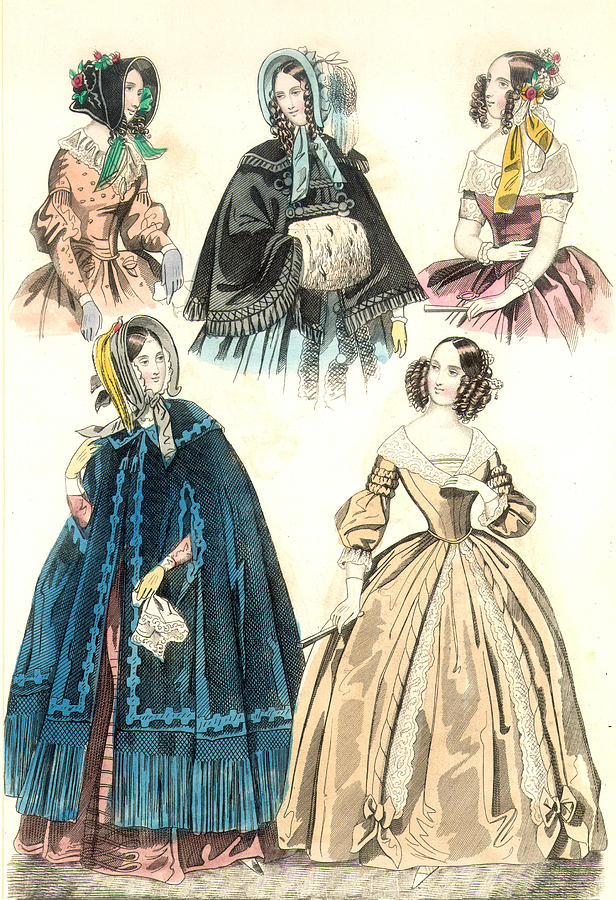 Women's Fashion, 1842 Painting By Granger - Fine Art America