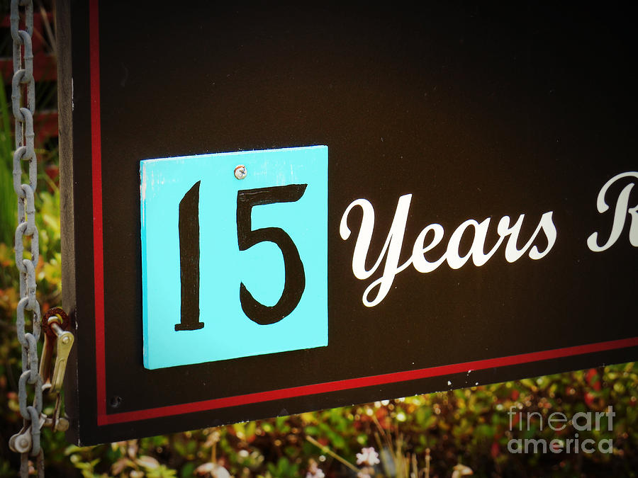 15 Years Photograph by Valerie Reeves