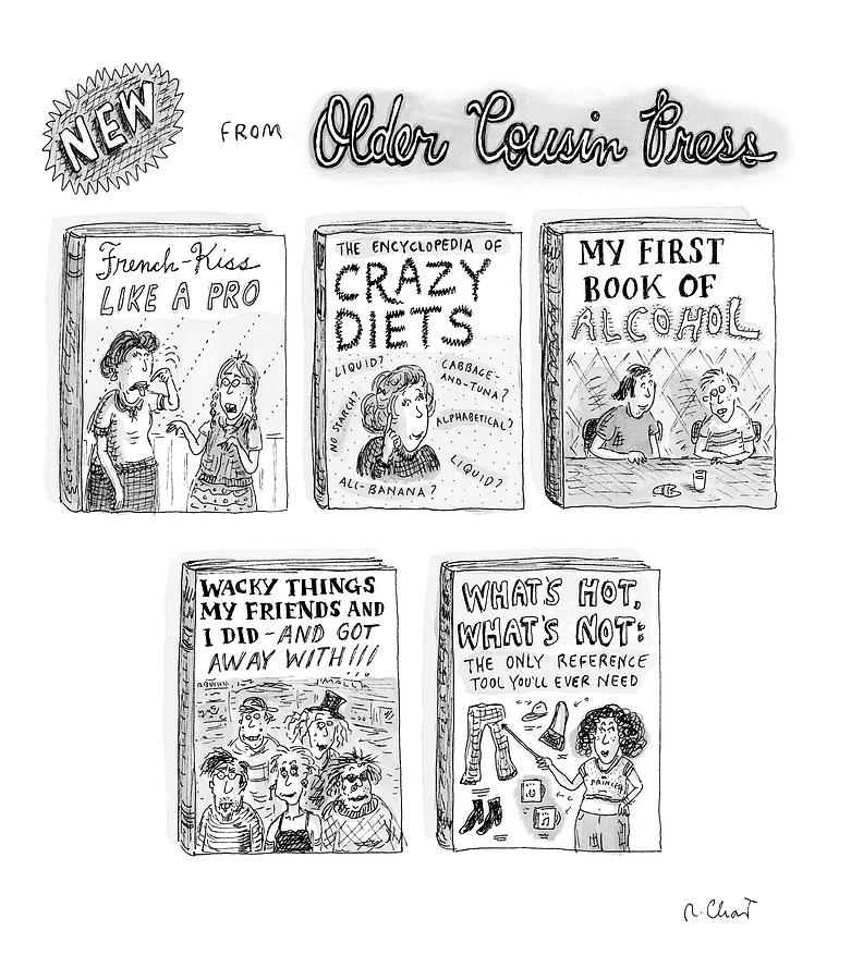 Older Cousin Press Drawing by Roz Chast