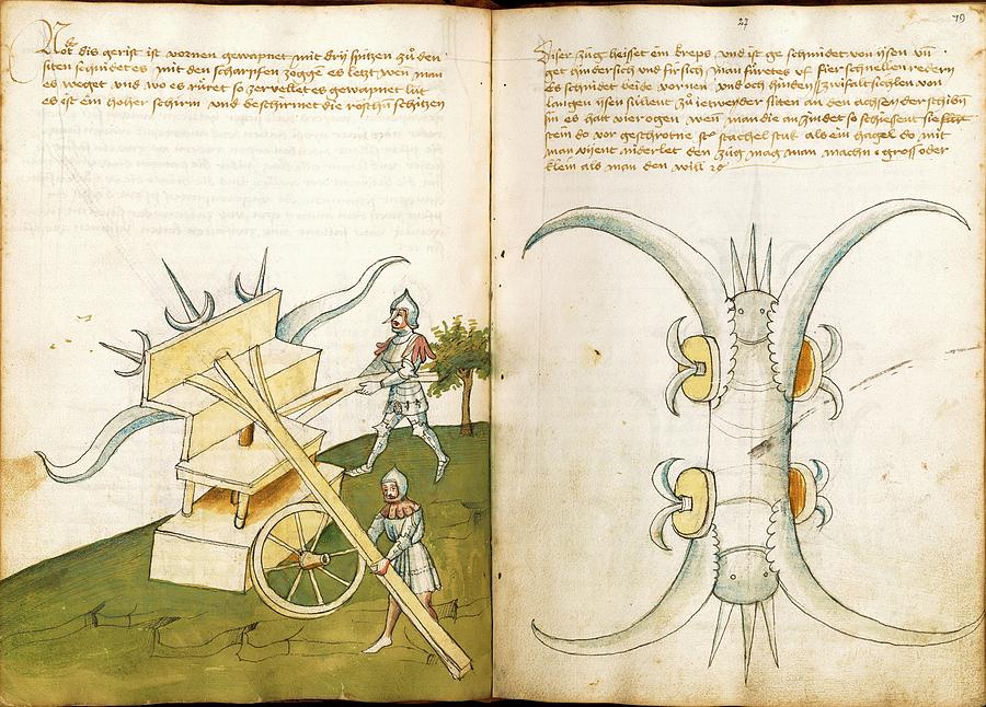 15th Century Military Equipment Photograph by Scientific, Historical, And Didactic Manuscripts/bellifortis/new York Public Library