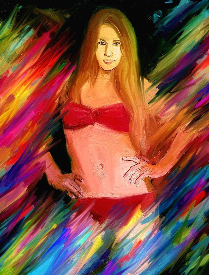 Anna Kournikova Painting by Bogdan Floridana Oana