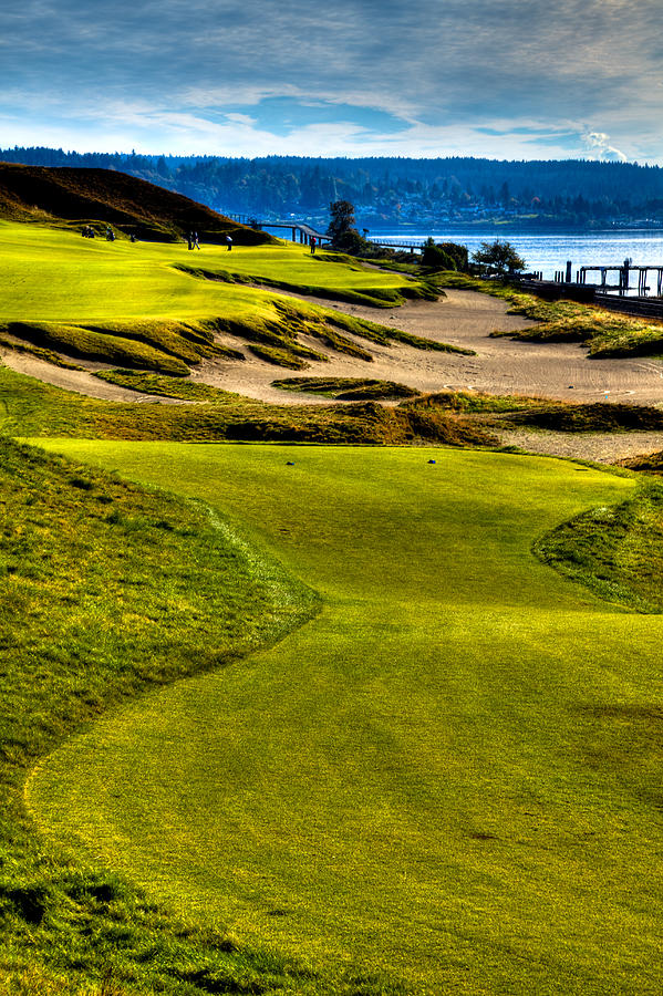 #16 at Chambers Bay Golf Course - Location of the 2015 U.S. Open Tournament #16 Photograph by David Patterson