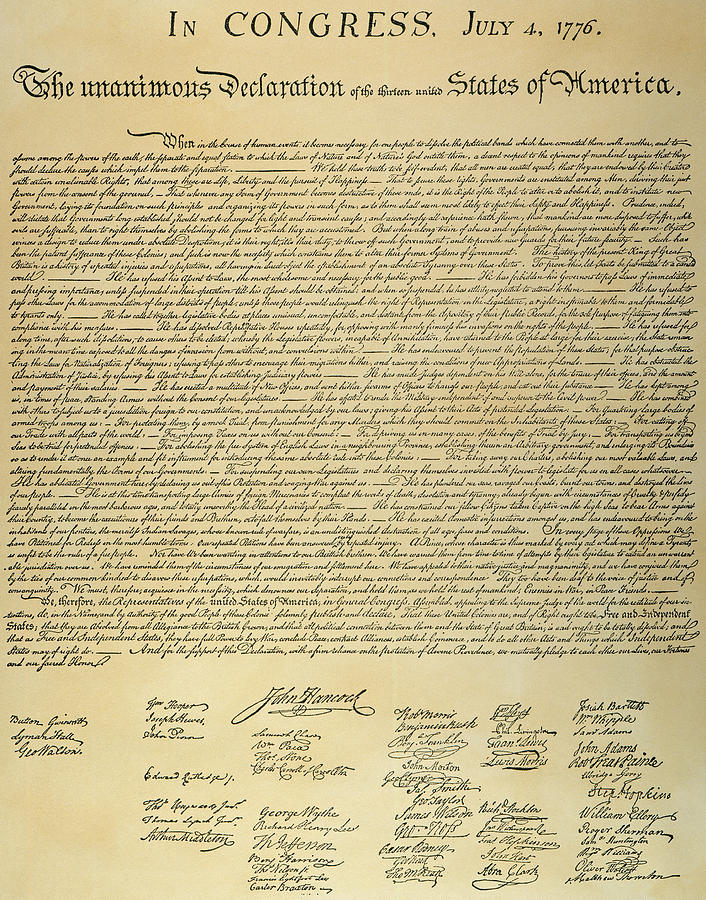 Declaration Of Independence #16 Photograph by Granger