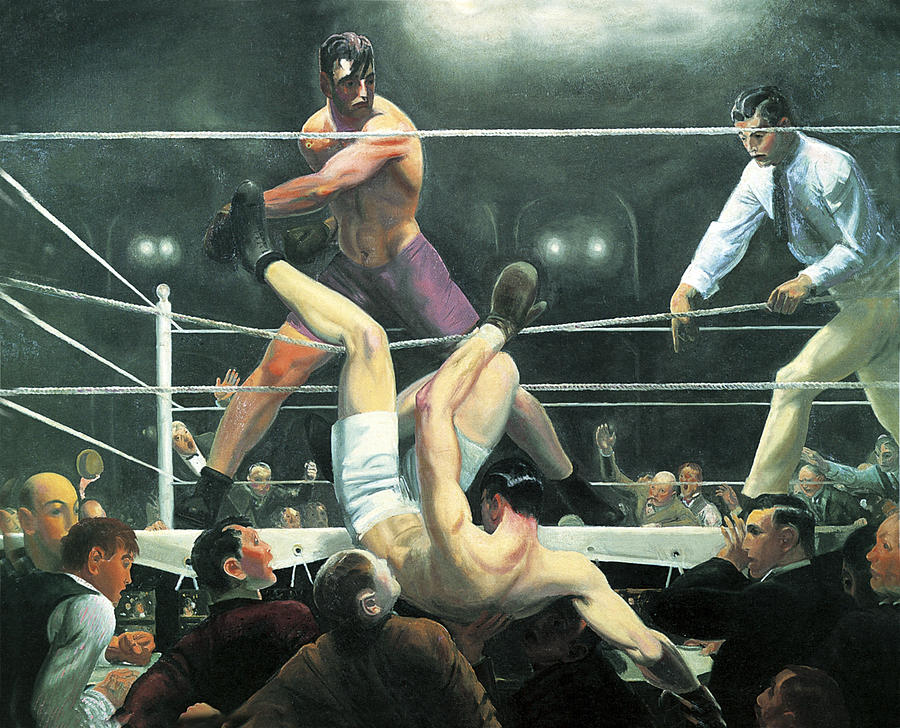 Dempsey and Firpo #1 Photograph by George Wesley Bellows