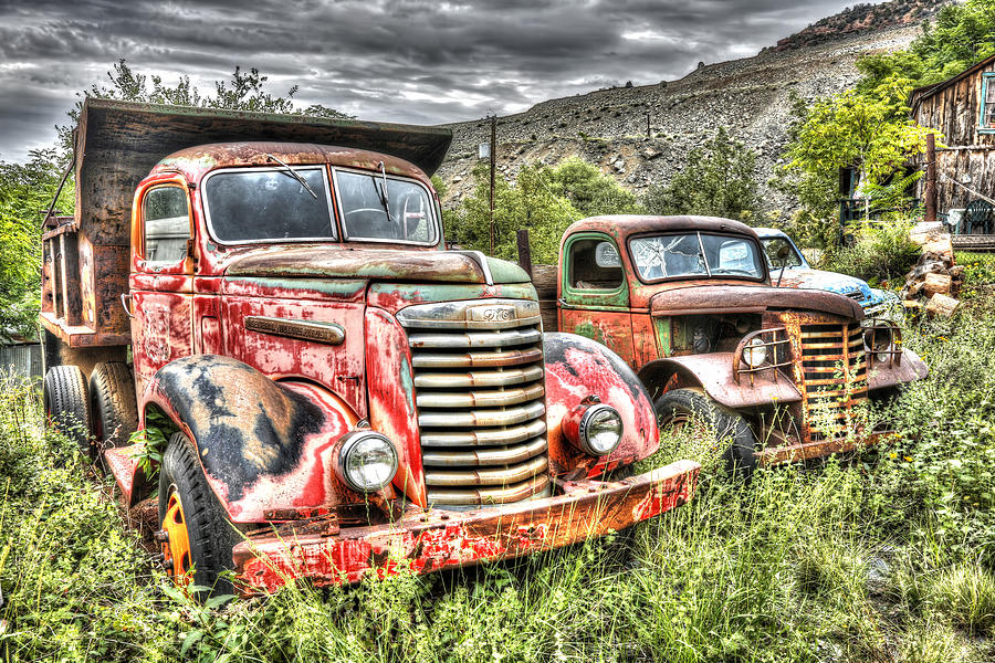 Transportation Photograph - Gold KIng MIne Rusting Vehicle #16 by Robert Jensen