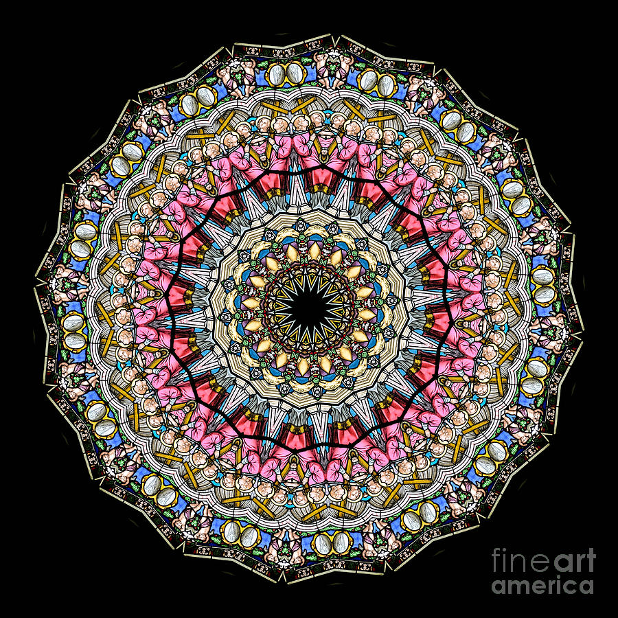 Abstract Photograph - Kaleidoscope Stained Glass Window Series #16 by Amy Cicconi