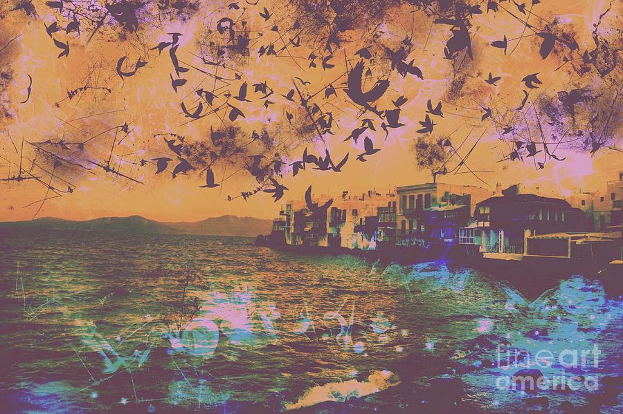 Little Venice in Mykonos Greece #16 Digital Art by Marina McLain