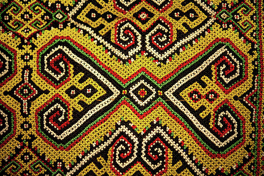  Motif  From Antique Asian  Textile pr Photograph by Jaina 