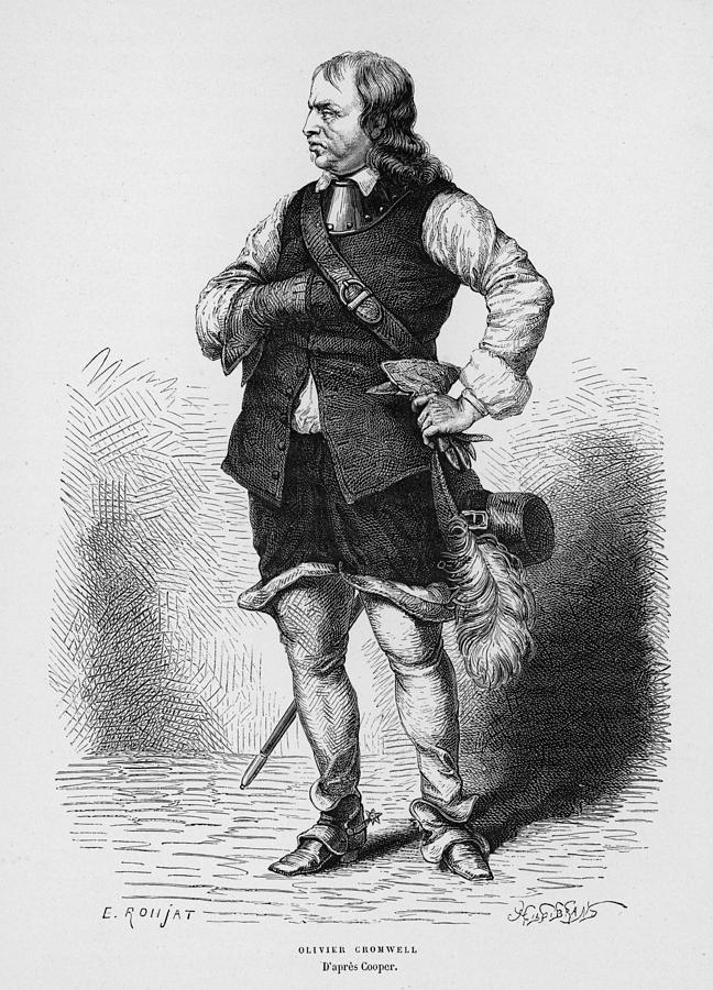 Oliver Cromwell Soldier, Statesman Drawing by Mary Evans Picture ...