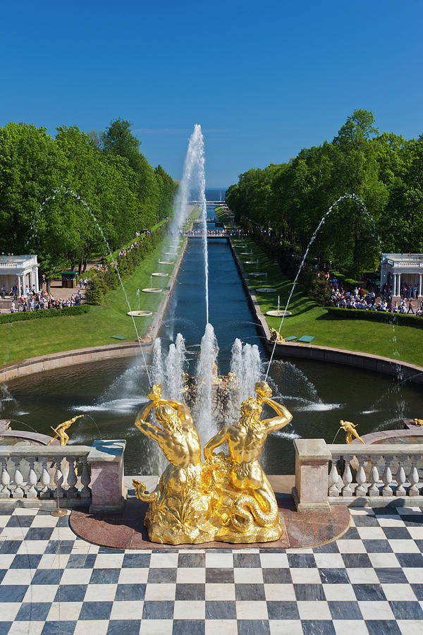 Russia, Saint Petersburg, Peterhof #16 Photograph by Walter Bibikow Russia, Saint Petersburg, Peterhof #16 Photograph by Walter Bibikow