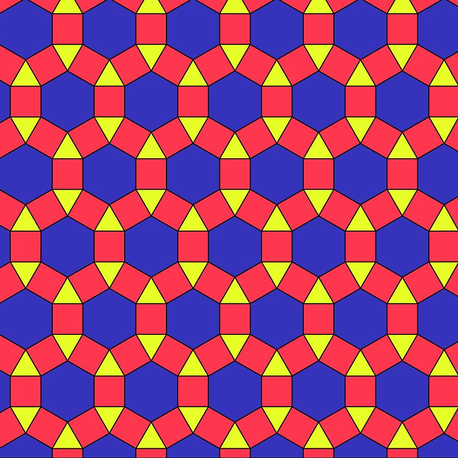 Uniform Tiling Pattern #16 Photograph by Science Photo Library