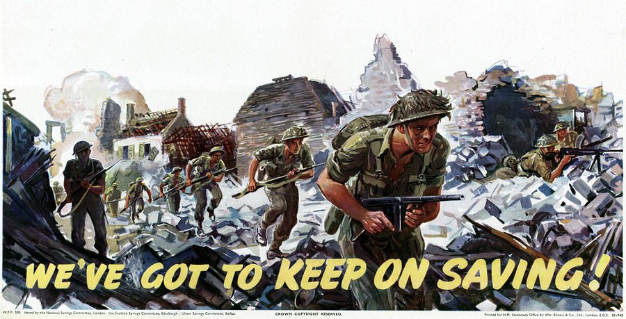 1940s Drawing - Wwii Poster, C1943 by Granger 1940s Drawing - Wwii Poster, C1943 by Granger