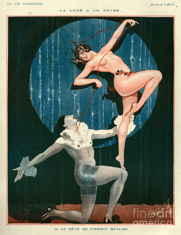 Nude Drawing - 1920s France La Vie Parisienne Magazine #160 by The Advertising Archives