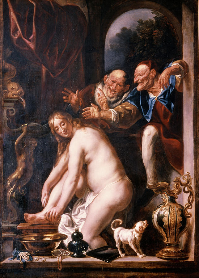 Jacob Jordaens Painting - 1600s Susanna And The Two Old Ones by Vintage Images