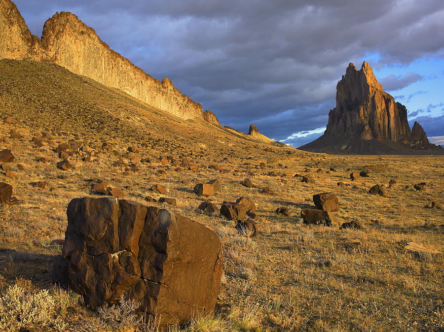 Shiprock in New Mexico Photograph by Tim Fitzharris