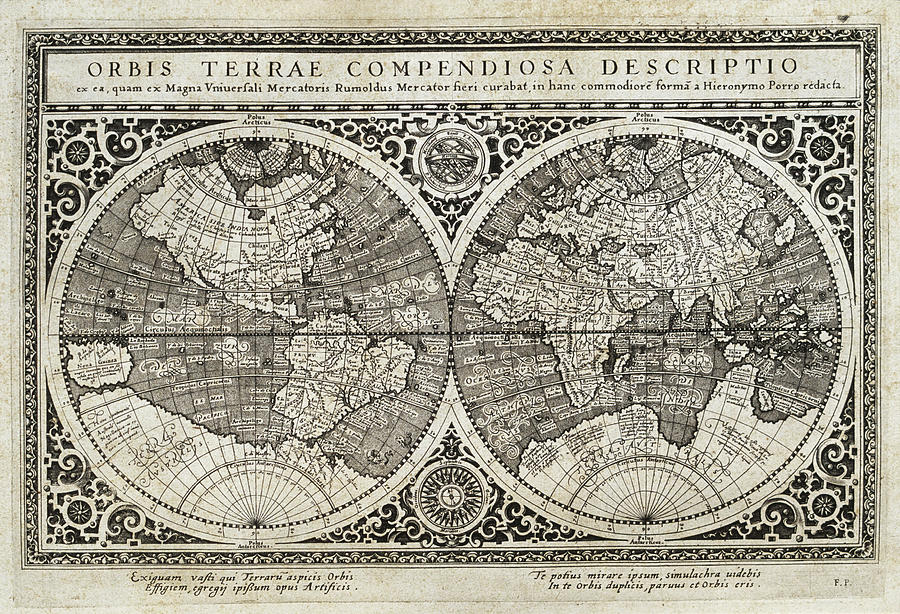 16th Century World Map Photograph by George Bernard/science Photo Library
