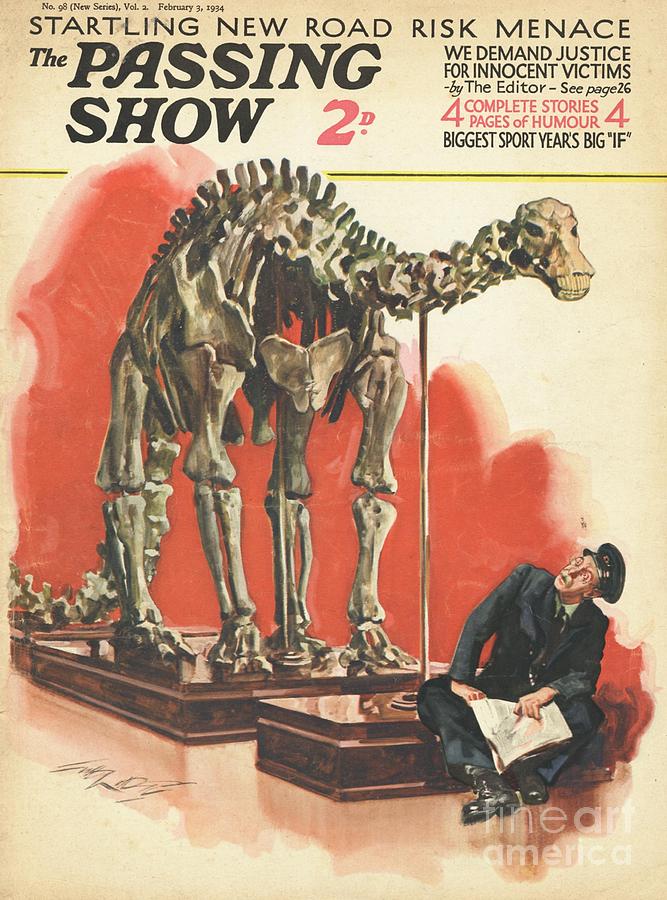 Museums Drawing - 1930s,uk,the Passing Show,magazine Cover by The Advertising Archives