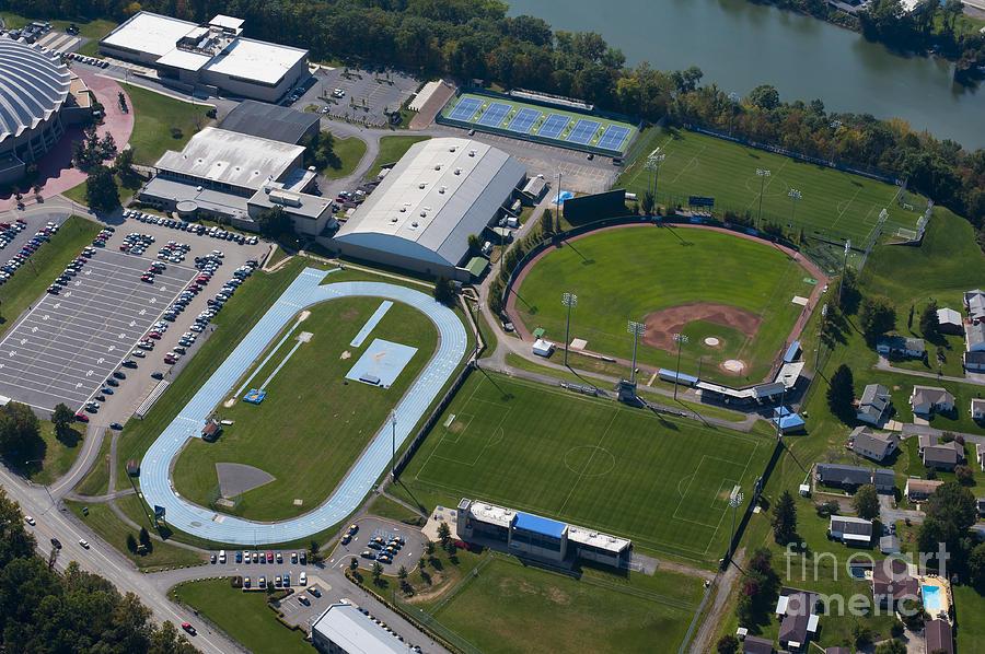 Aerials Photograph - aerials of WVVU campus #17 by Dan Friend