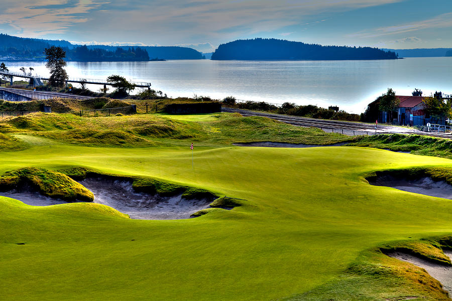 #17 at Chambers Bay Golf Course - Location of the 2015 U.S. Open Championship #17 Photograph by David Patterson