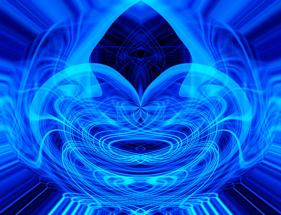 Blue Dimension Digital Art by Modern Abstract - Fine Art America