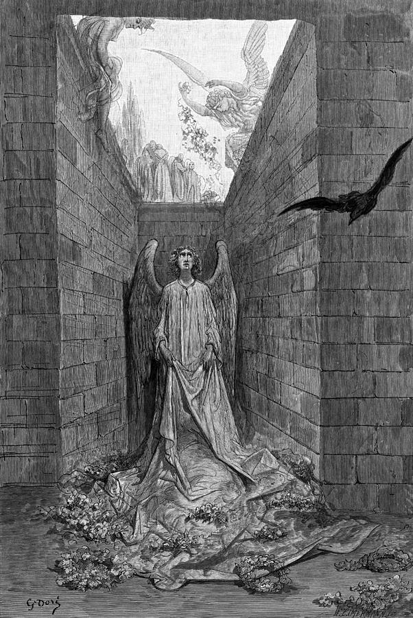 The Raven #17 Drawing by Gustave Dore