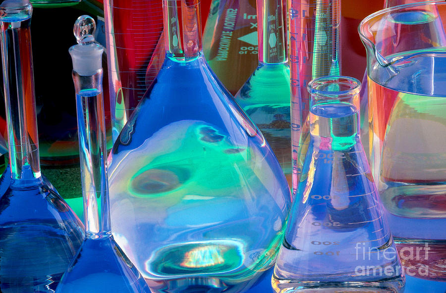 Laboratory Glassware #17 Photograph by Charlotte Raymond