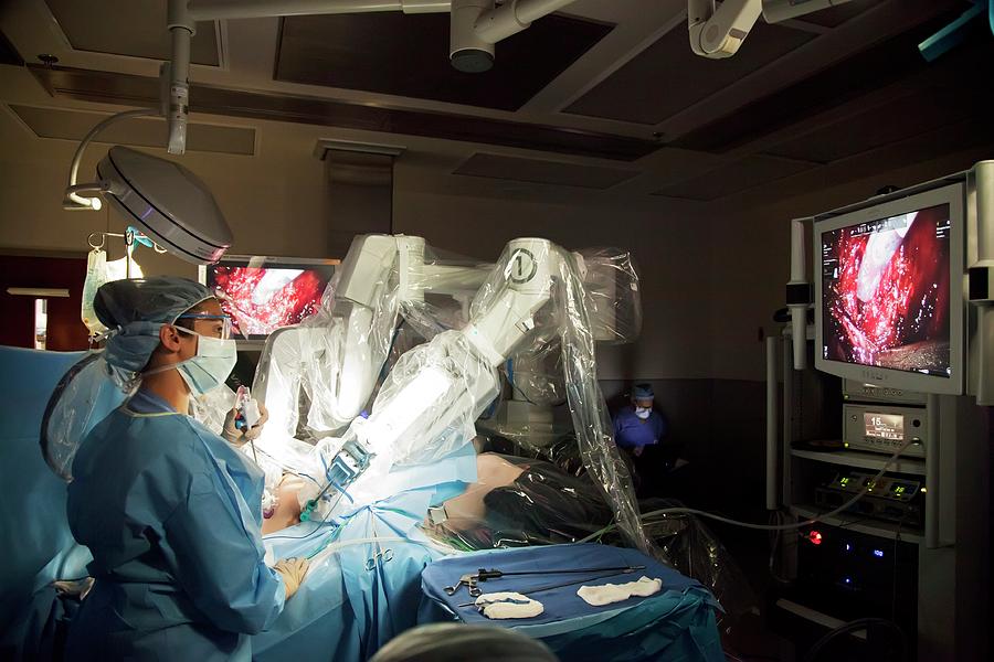 Laparoscopic Robotic Cancer Surgery Photograph By Jim West Fine Art