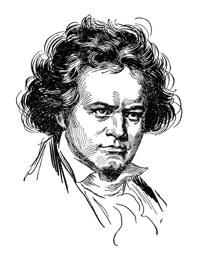 Ludwig Van Beethoven (1770-1827) #17 Drawing by Granger Ludwig Van Beethoven (1770-1827) #17 Drawing by Granger