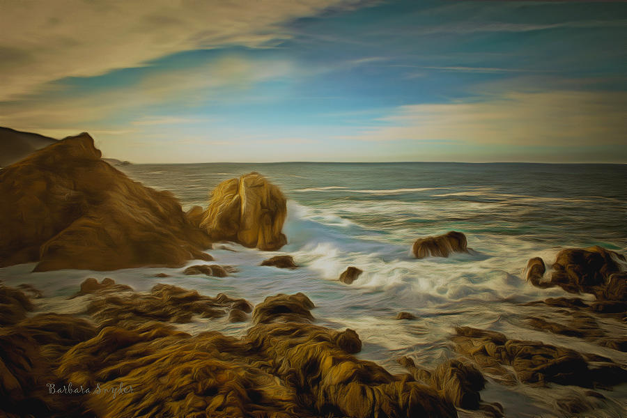 Barbara Snyder Painting - 17 Mile Drive Coastline by Barbara Snyder