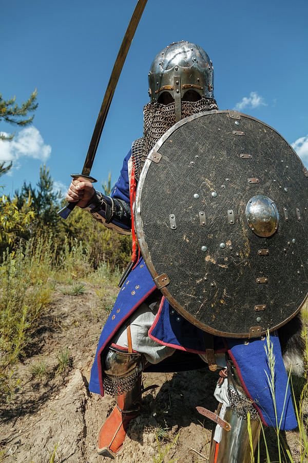 Mongol Horde Warrior In Armour, Holding Photograph by Oleg Zabielin ...