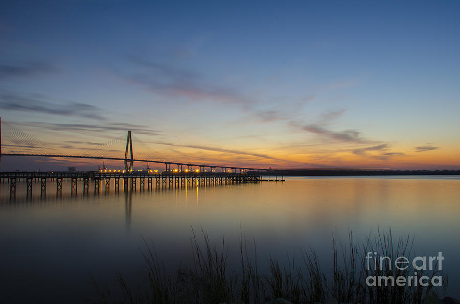 Ravenel Bridge Peaceful Sunset Photograph