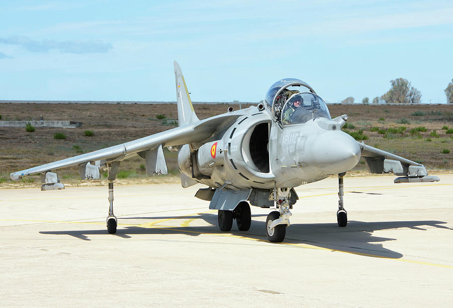 Spanish Navy Av-8b Harrier At Rota #17 Photograph by Giovanni Colla