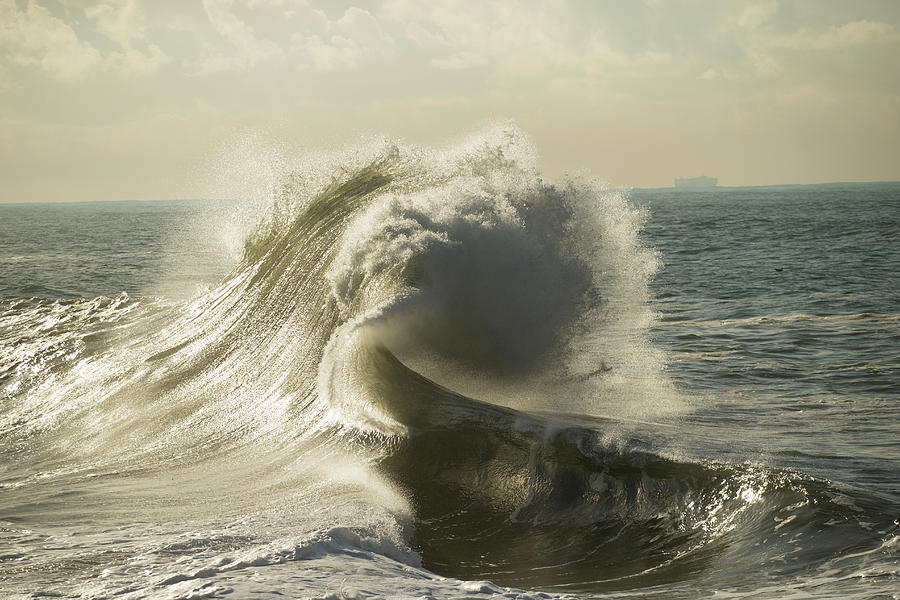 Waves In The Pacific Ocean, San Pedro Photograph by Panoramic Images ...