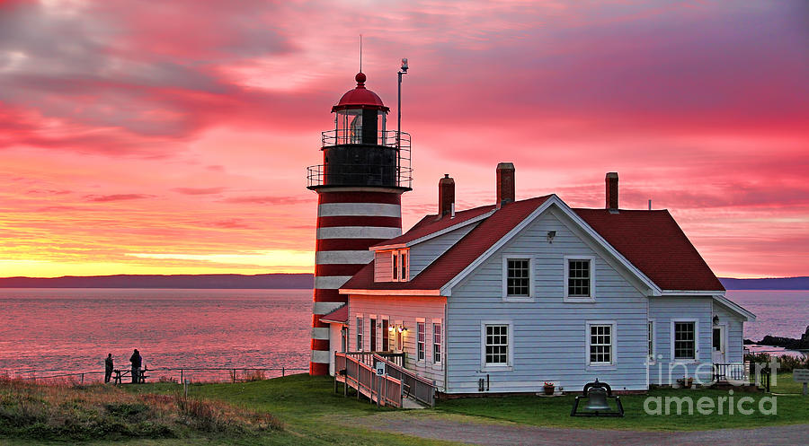 West Quoddy Head Lighthouse Photograph - West Quoddy Head Lighthouse #8 by Jack Schultz