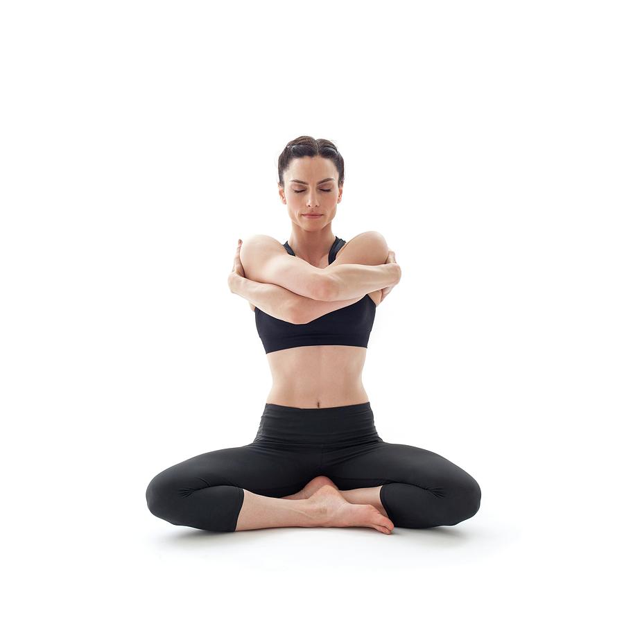 Woman Practicing Yoga Photograph by Ian Hooton/science Photo Library ...