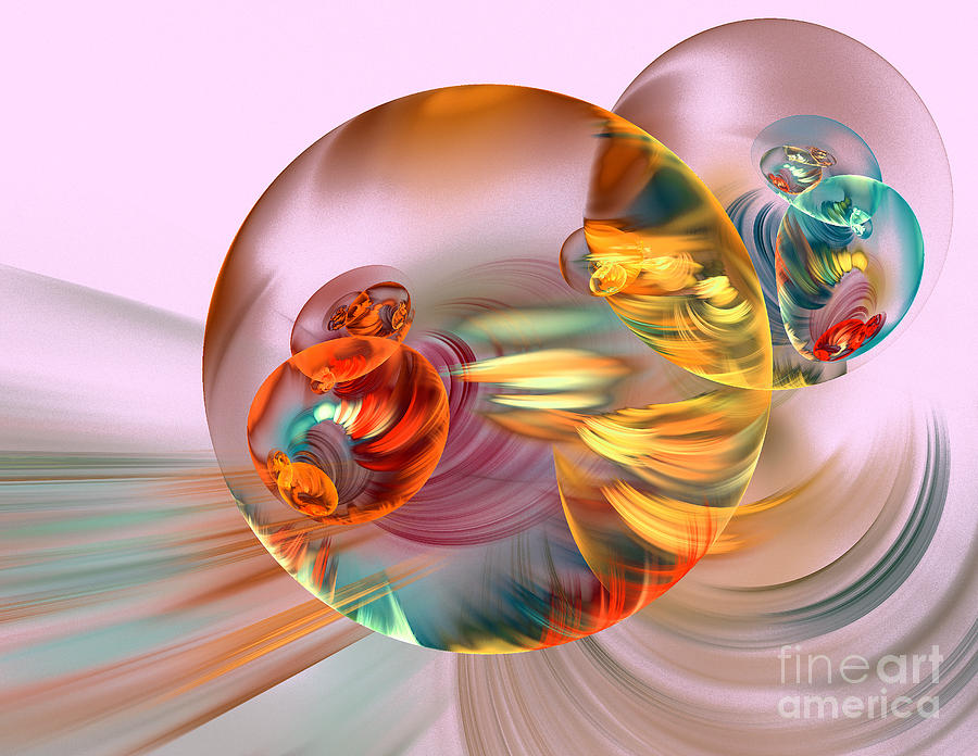 Colorful Abstract Forms Digital Art by Odon Czintos Fine Art America