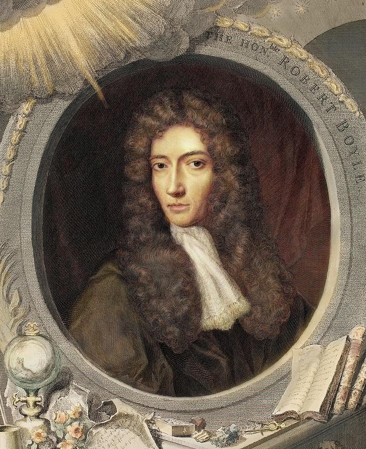 1739 Robert Boyle Portrait Colour Crop by Paul D Stewart