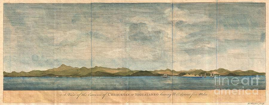 1748 Anson View of Zihuatanejo Harbor Mexico Photograph by Paul Fearn