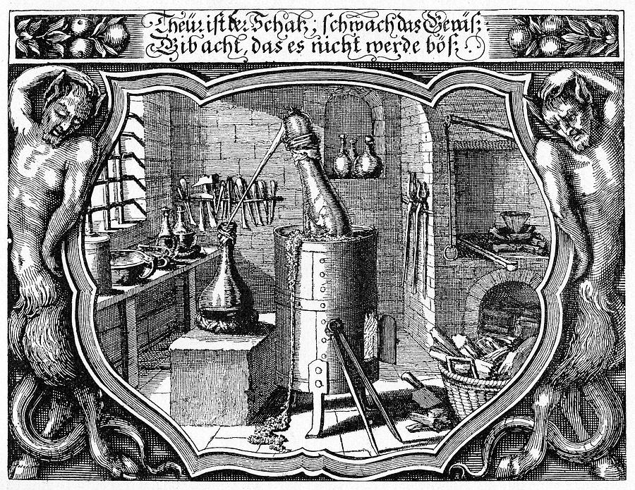 17th Century Alchemists Laboratory Photograph by Cci Archives