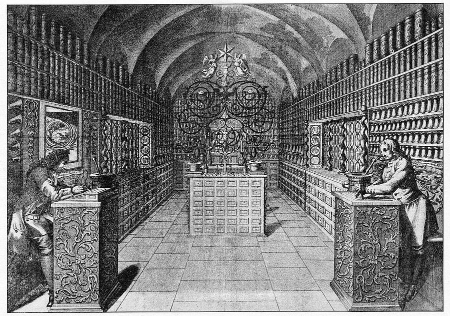 17th Century German Pharmacy Photograph by Cci Archives