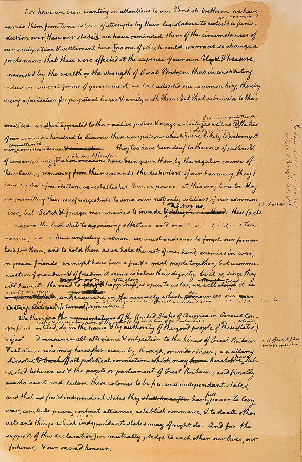 Declaration Of Independence #18 Photograph by Granger