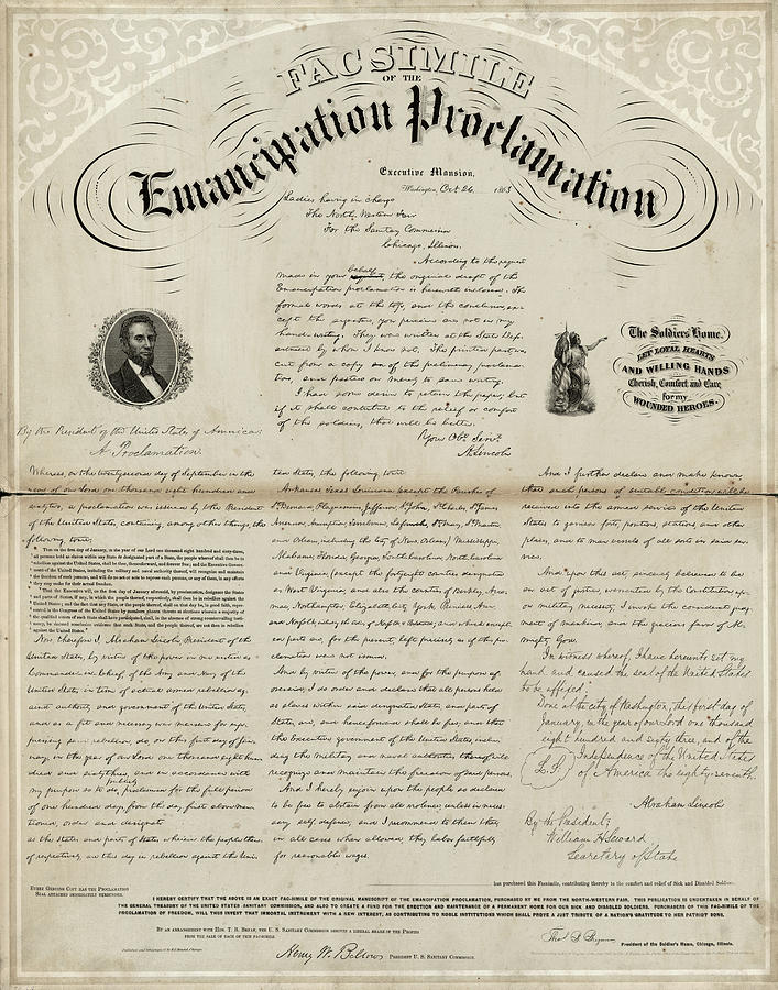 Emancipation Proclamation #18 Painting by Granger