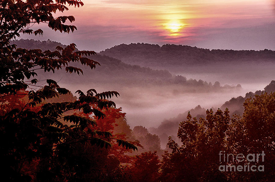 Misty Mountain Sunrise #18 by Thomas R Fletcher