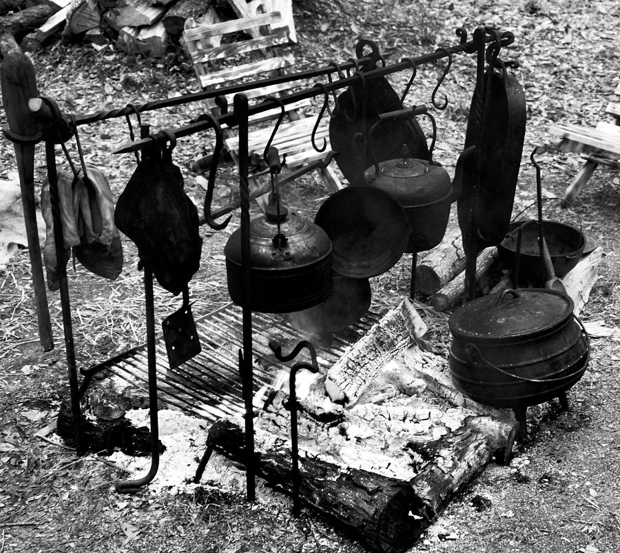 1800s Cast Iron Cooking Photograph by David Lee Thompson