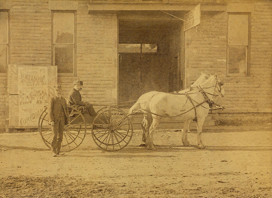 1800's Vintage Photo Of Horse Drawn Carriage Photograph by Charles Beeler