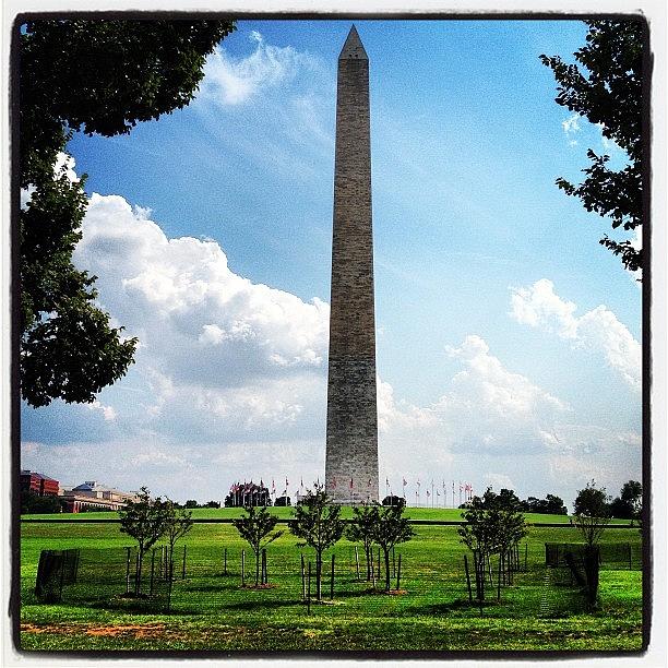 Washington Monument Photograph - Instagram Photo by Aaron Kahn