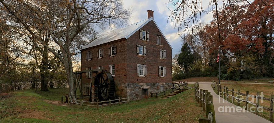 Rowan County Photograph - 1823 North Carolina Grist Mill by Adam Jewell