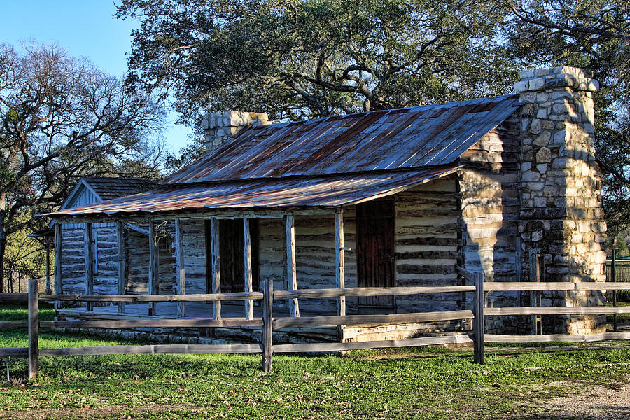 1860 Log Cabins Photograph By Linda Phelps