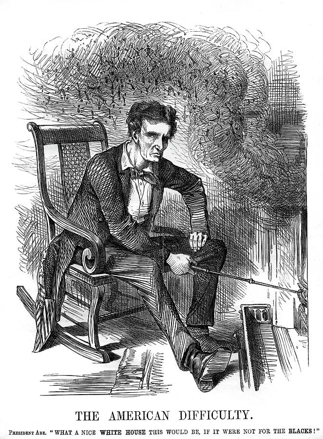 1860s 1861 Punch Cartoon Abraham Painting by Vintage Images - Fine Art ...