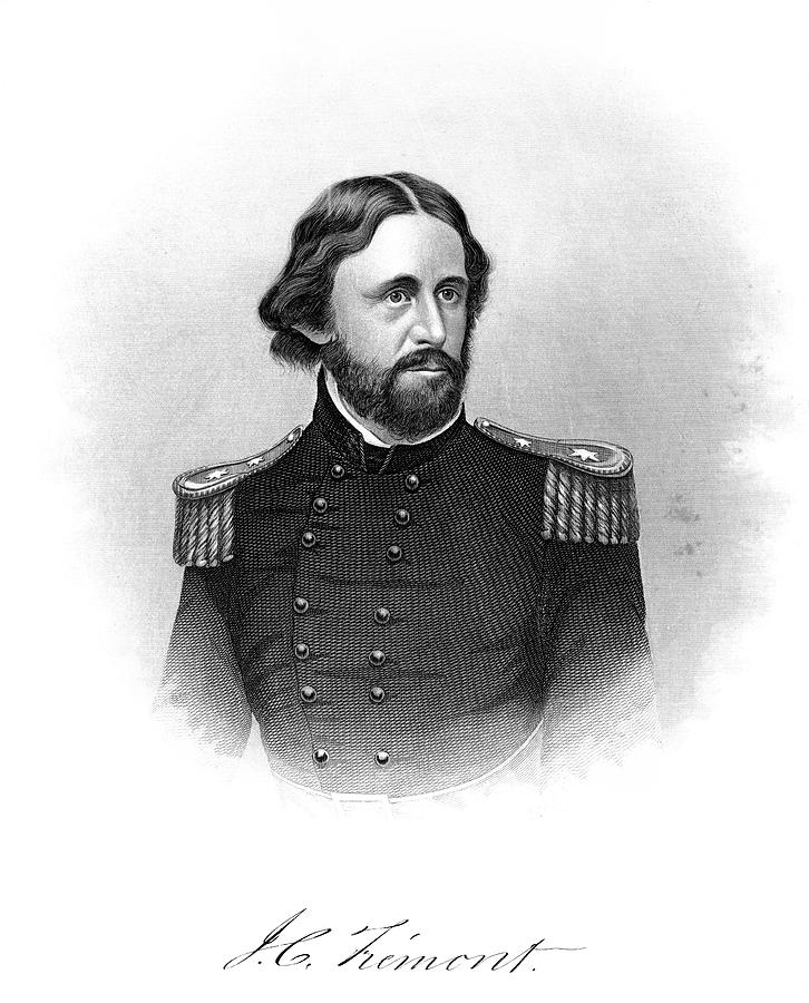 Black And White Painting - 1860s Major General John C Fremont by Vintage Images